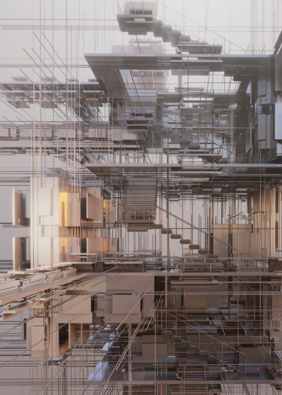Fragmented architectural form